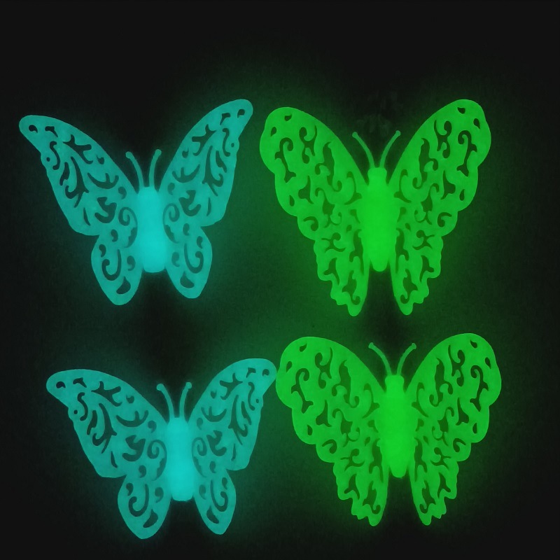 厂家直销3D立体镂空蝴蝶夜光蝴蝶炫彩蝴蝶渐变色蝴蝶详情4
