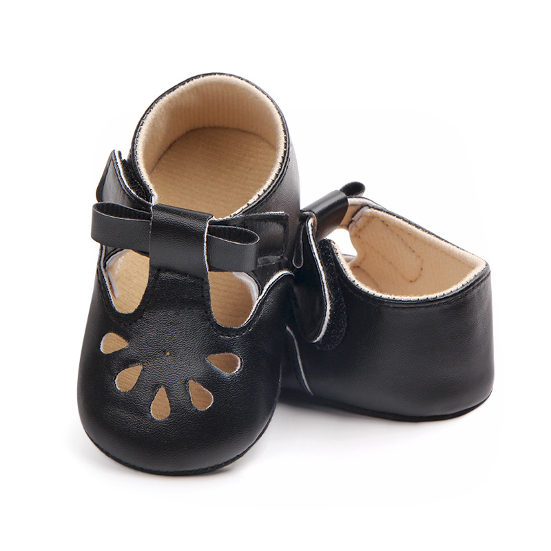 Wholesale of best-selling multi-color perforated baby shoes, anti-slip walking shoes, semi-rubber soles and soft-soled baby shoes 0921 pic 25