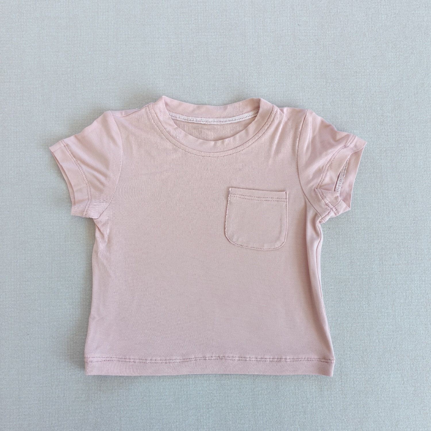2024春夏婴儿竹纤维短袖T恤宝宝轻薄透气半袖上衣小童A类短袖夏装详情6
