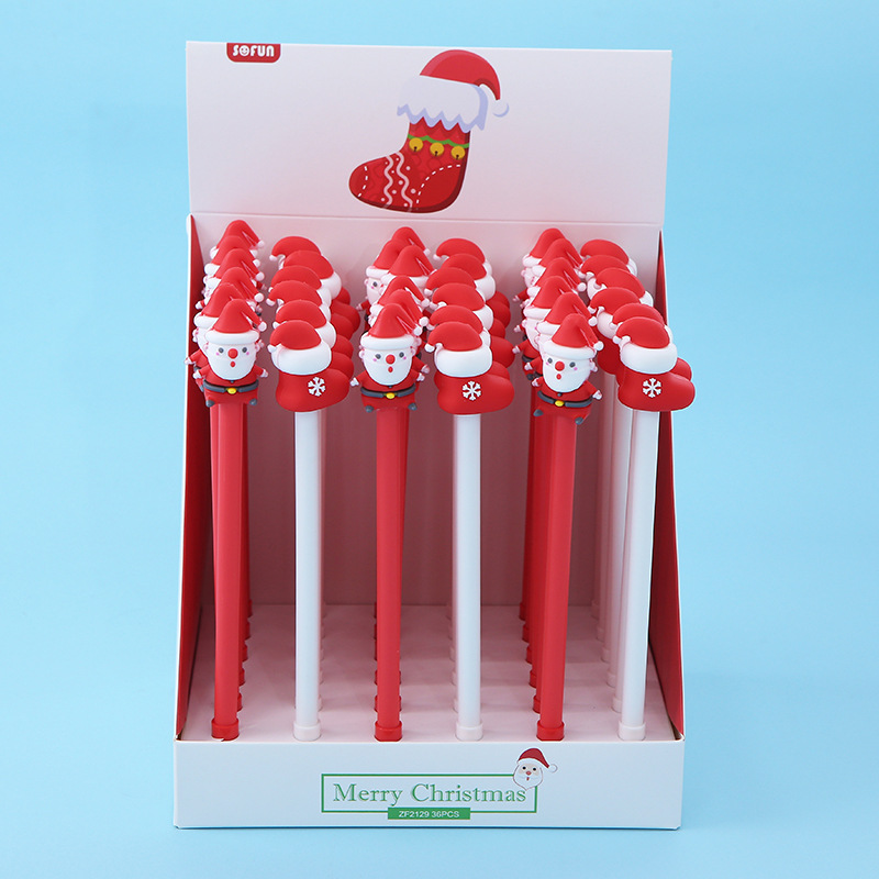 ZF2129 Cute and creative Christmas gel Pen, Cartoon Festival gift, signature pen, student stationery wholesale pic 18