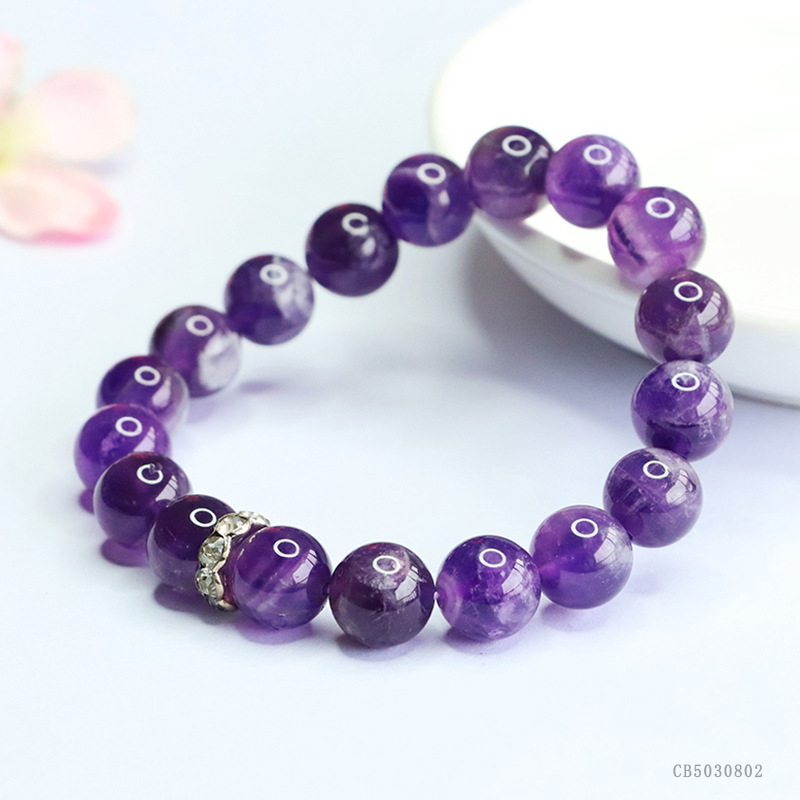 Juanyu Natural Amethyst Bracelet Lavender Dreamy Crystal Bracelet Unboxing Blind Box Live Streaming Factory CB5030551 pic 15