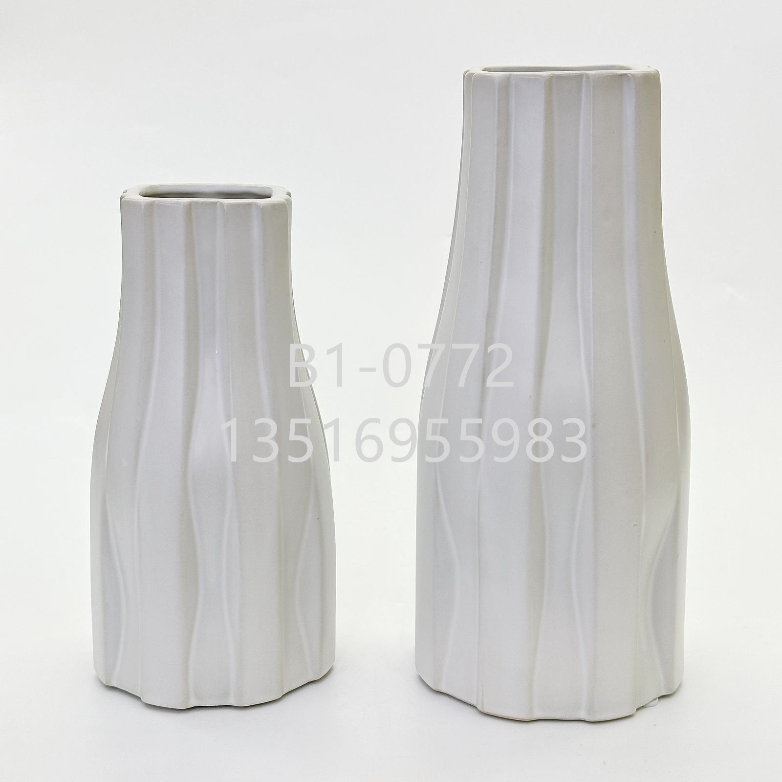 Nordic creative hand-held bouquet, light blue Morandi ceramic vase, living room flower arrangement, home TV cabinet decoration pic 16