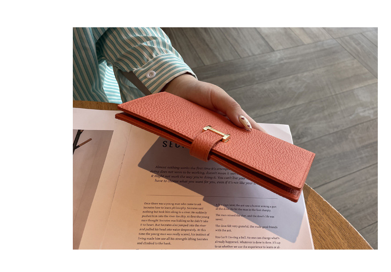 长款真皮女士钱包2024新款纯色大容量多功能折叠高档牛皮手机钱夹详情11