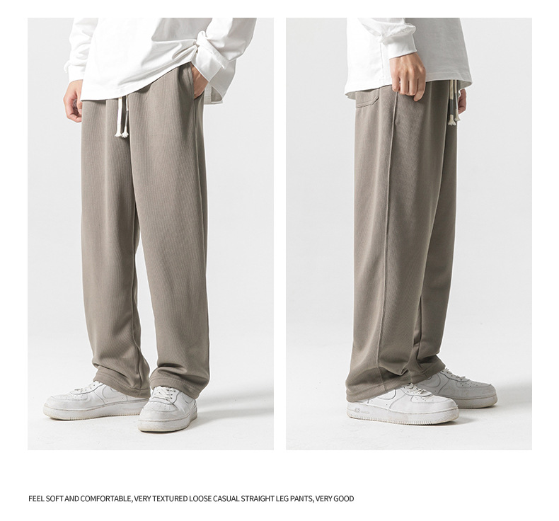 8 colors to choose from, 350g heavy-weight straight-leg sweatpants, a new style for men in the autumn of 2023, featuring loose, casual and sporty pants pic 20