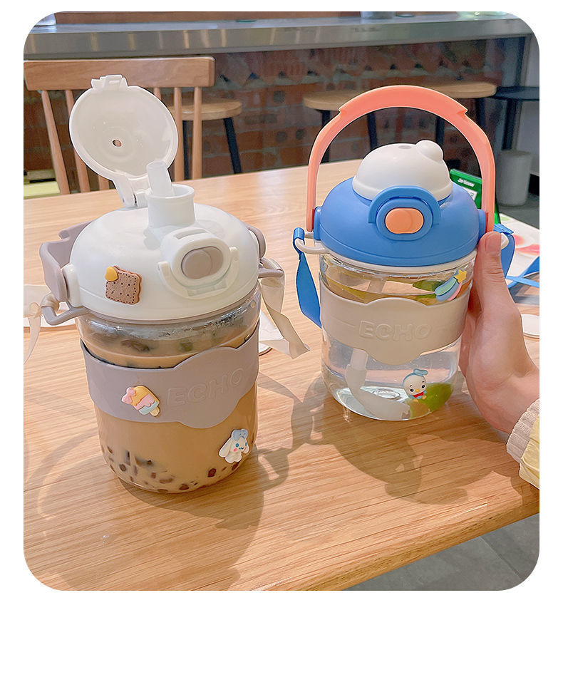 水杯女生高颜值运动水壶耐高温带吸管便携夏季1升杯子详情22