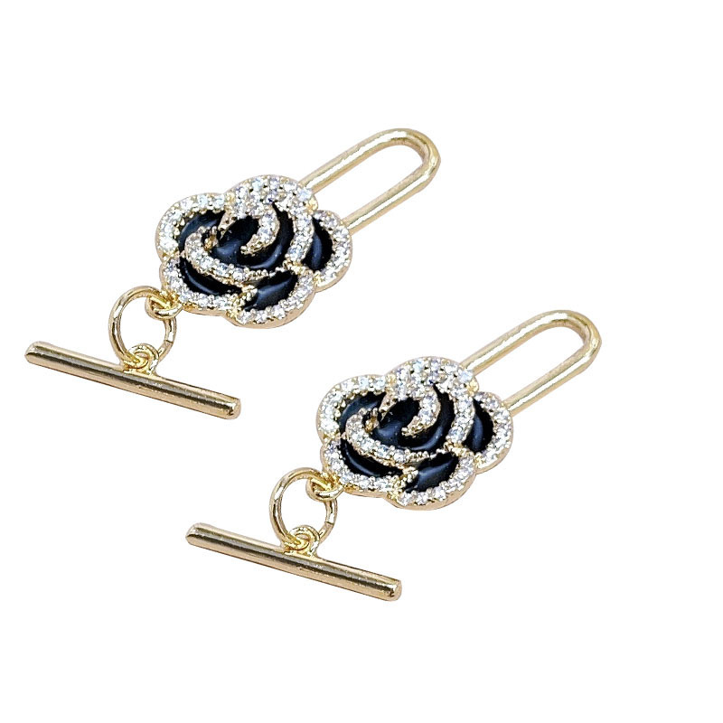 Camellia flower ot drip oil color retention fashionable pearl necklace, bracelet, sweater chain, pendant diy accessories pic 13