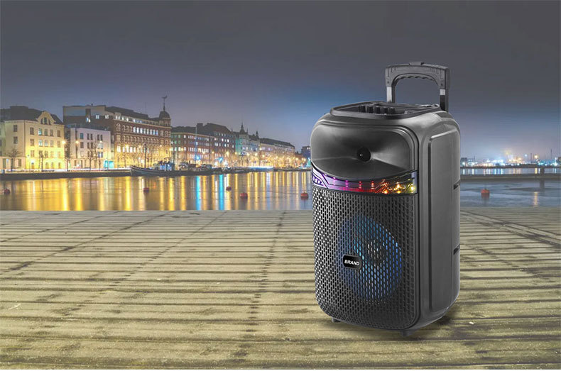 12-inch pull rod RX-1226 outdoor multi-functional Bluetooth speaker, mobile high-power basket tooth subwoofer speaker pic 8