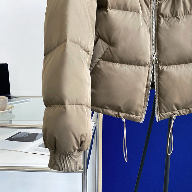 Luxi 2022 New Design sense stand-up collar short Down jacket for petite women 90, white duck down jacket Y33 pic 87