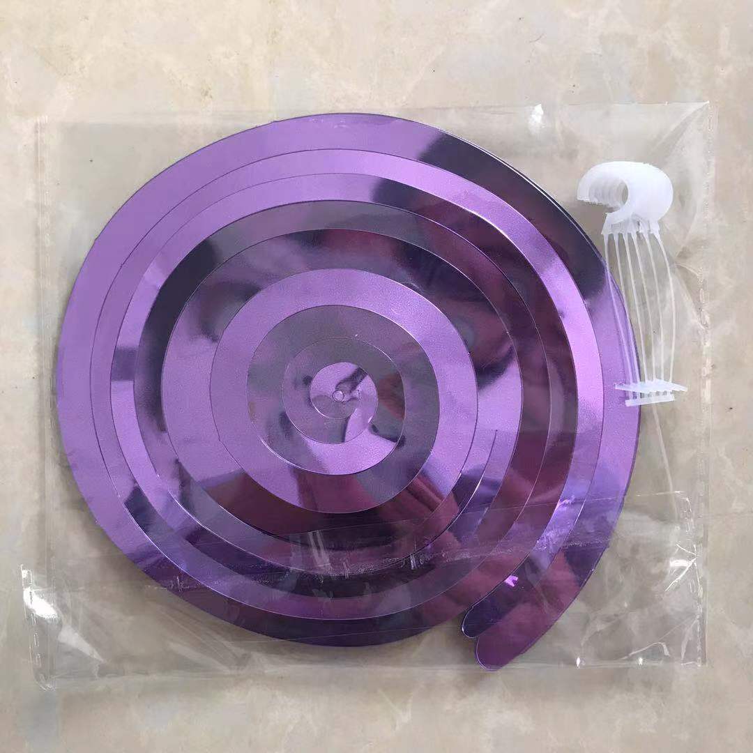 生日礼派装饰用品螺旋挂饰PVC吊饰漩涡拉花节日婚对现场布置挂件详情2