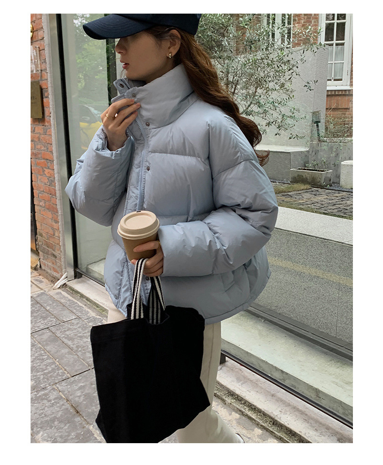 TG90% White duck down thickened down jacket for Women 2021 Winter New stand-up Collar Coat 15580(same style as 13519) pic 35