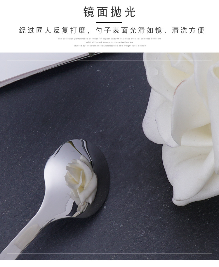 The spoon304 stainless steel coffee spoon cartoon cute cat dessert spoon handle hanging cat poop coffee spoon pic 21