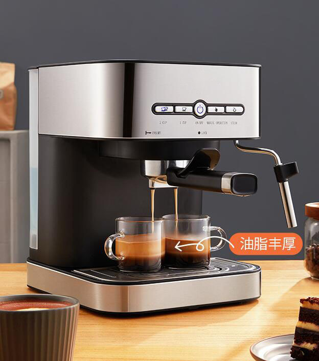 多功能半全自动咖啡机意式美式商用研磨家用工具智能咖啡机打奶泡详情9