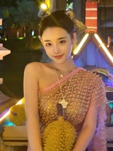 儿童傣族花儿舞蹈演出服装孔雀舞表演服艺考渐变修身鱼尾裙女童详情35