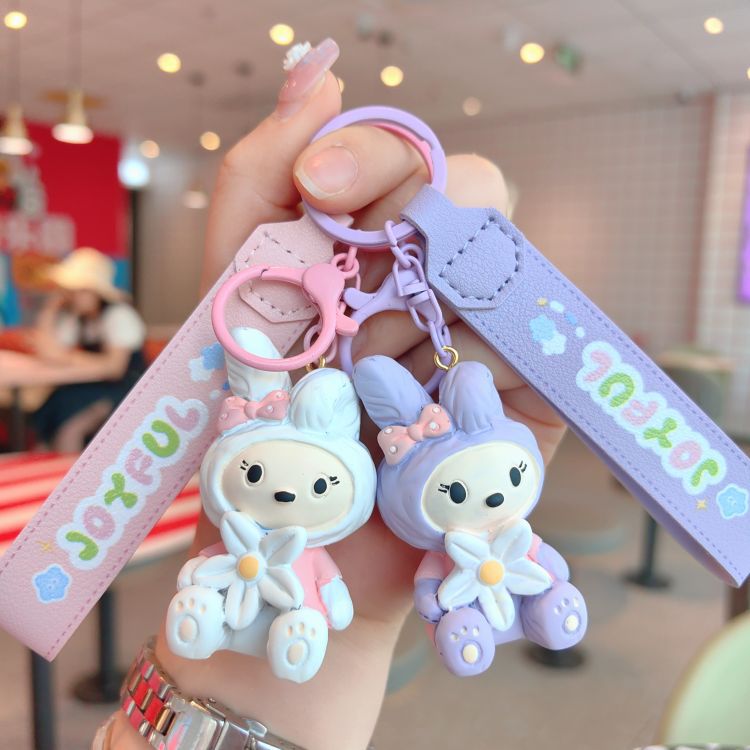 卡通三丽鸥美乐蒂钥匙扣可爱树脂公仔钥匙链书包包挂件小礼品批发详情11