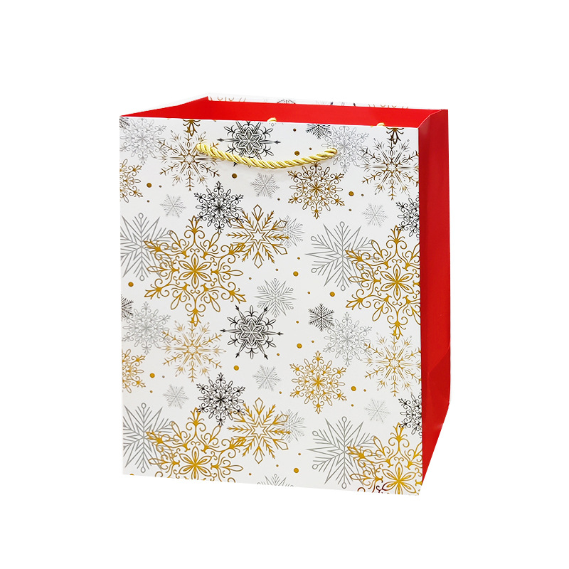 Wholesale and export of new Christmas holiday gift bags, powder-coated packaging bags and handbags in stock pic 7