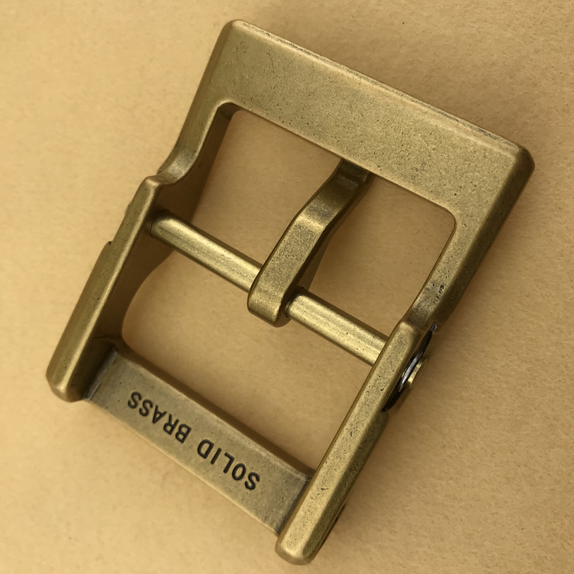 Solid pure copper detachable belt buckle, thick and practical, pure copper leather belt buckle, retro casual belt clip wholesale pic 7