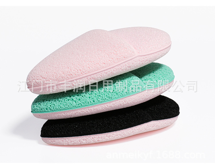 Sponge face towel, elastic cleaning powder puff, magic lazy shoe-shaped makeup remover powder puff, popular online facial cleansing towel pic 11