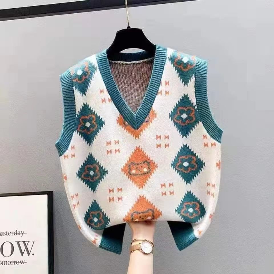 针织马甲背心女新款洋气内搭上衣百搭可外穿2022外搭叠穿小马甲详情5