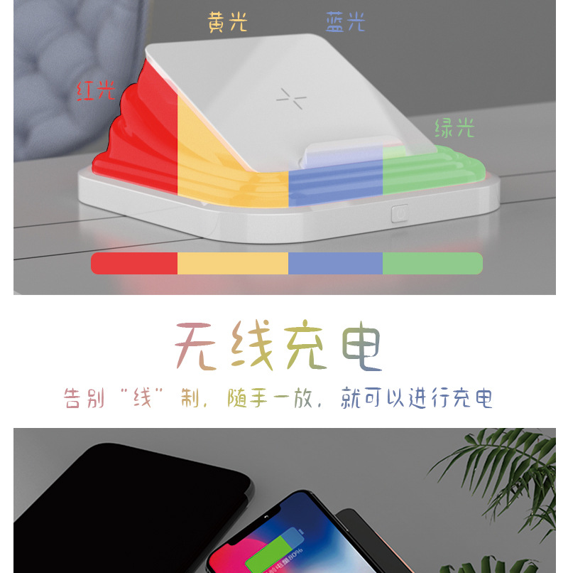 Оригинальная подарочная спальня с портативным складным USB-light LED для зарядки защитных ламп для чтения беспроводной зарядной ночник pic 4