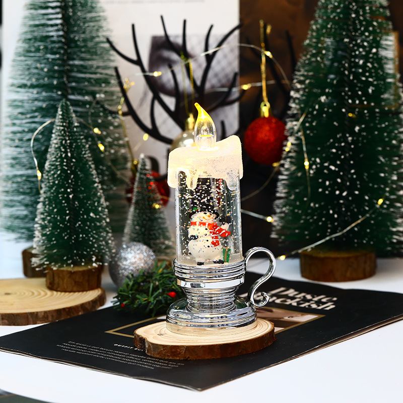 New Christmas wind light LED electronic candle Santa Claus Night Light Saint pic 8