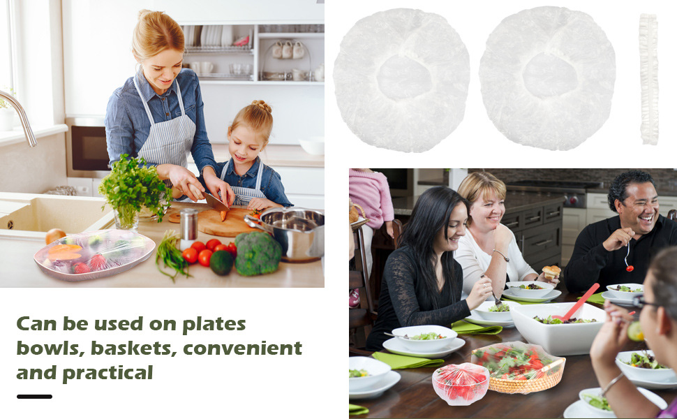 跨境外贸保鲜膜套食品保鲜罩100只 英文包装详情3