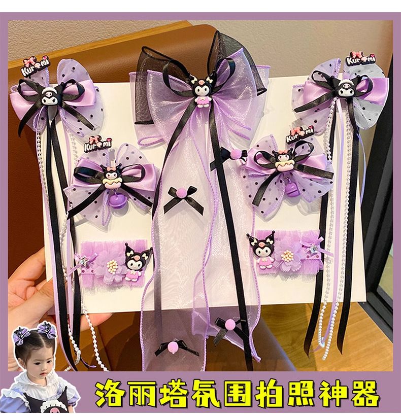 儿童发夹可爱库洛米发饰小女孩蝴蝶结发夹宝宝洛丽塔装扮饰品发卡详情14