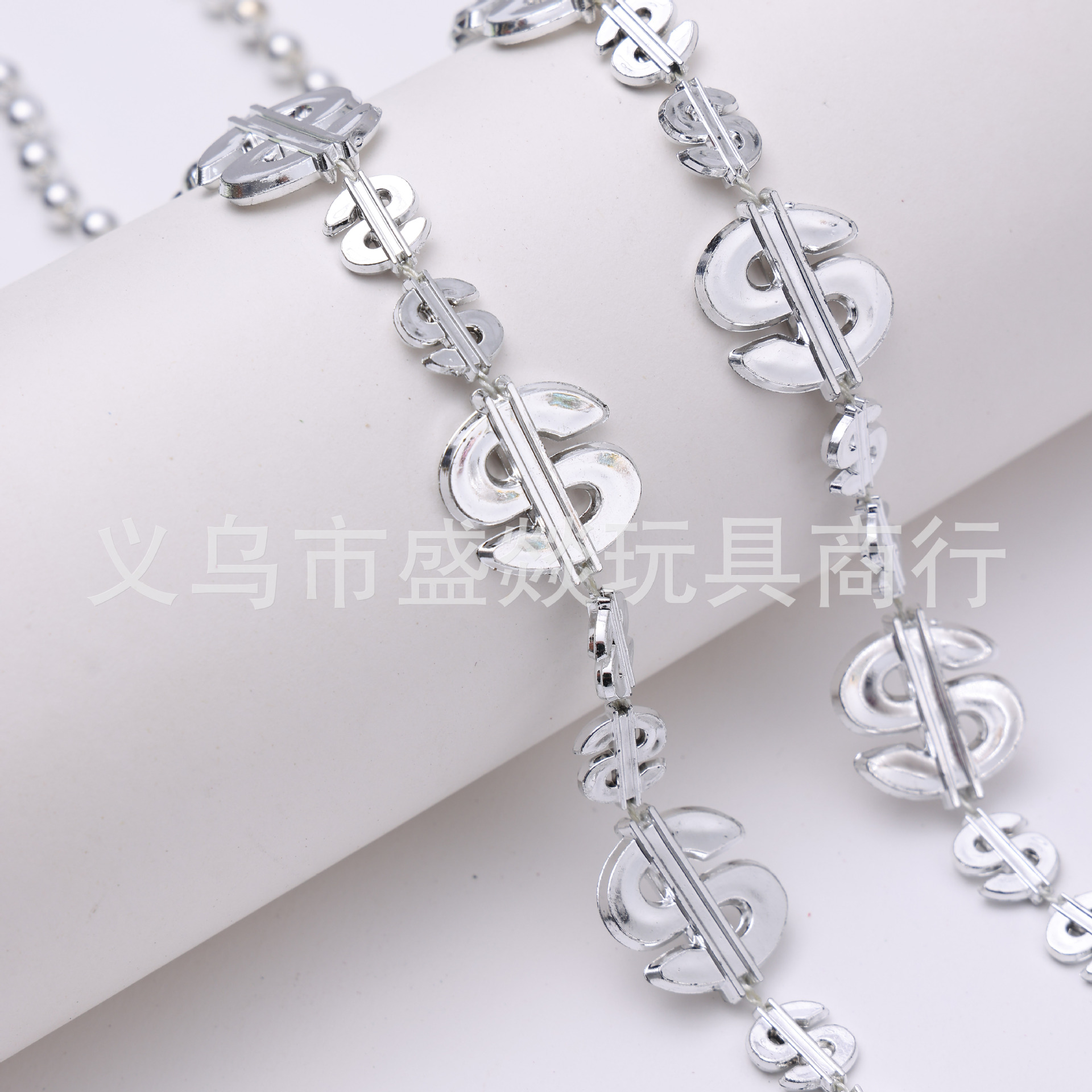 跨境亚马逊电镀大小美金项链珠链独立日狂欢项链狂欢节装饰珠链详情6