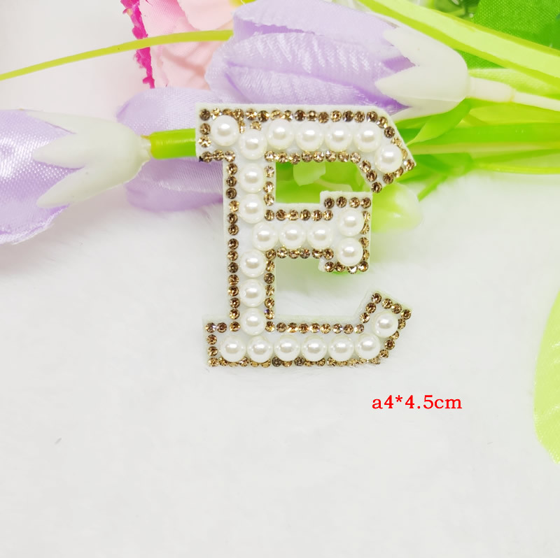Cross-border hot diamond English pearl letter fabric pasted clothing accessories with adhesive backing 5mm pearl decoration factory DIY nail pearl wholesale pic 36