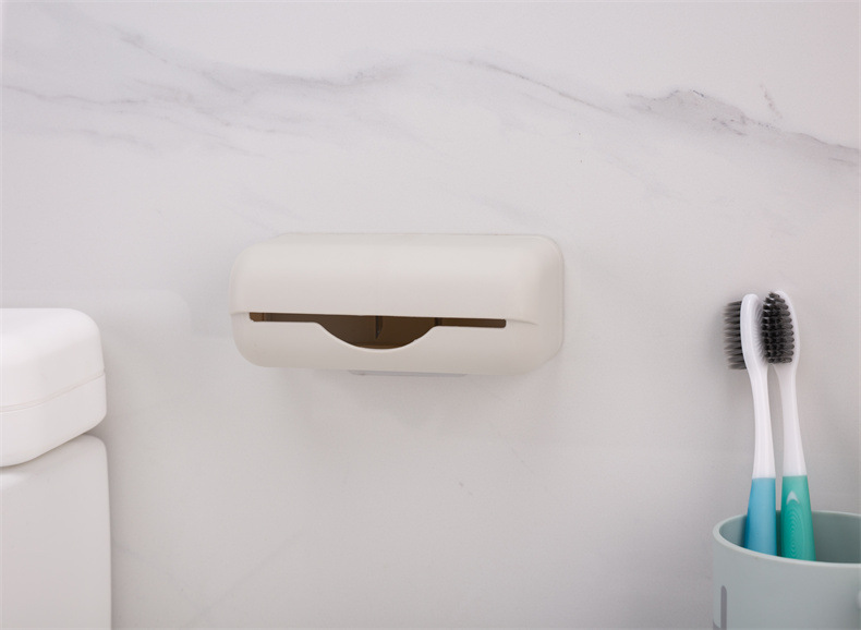 Wholesale garbage bag storage box, non-perforated wall-mounted shopping bag storage box, large-capacity plastic bag storage wonder pic 25