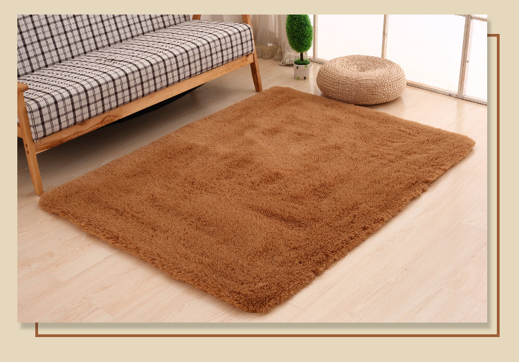 简约现代长毛客厅地毯 丝毛地毯4.5cm卧室床边榻榻米地毯详情8