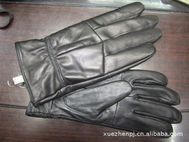 Cross-border genuine leather gloves for men, cyclists, students, Korean version, warm, fleece, thickened cotton, waterproof for driving and riding electric bikes pic 20