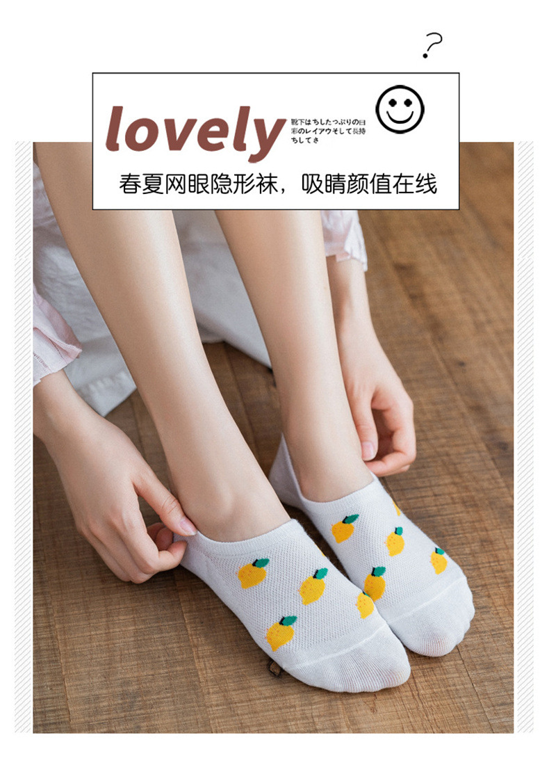 新款女隐形春夏女士袜子纯色防掉跟隐形袜点胶空调袜室内袜脚底袜详情51