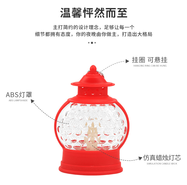 Retro small oil lamps, plastic creative candles, wind lamps, led decorative handicrafts and ornaments pic 2