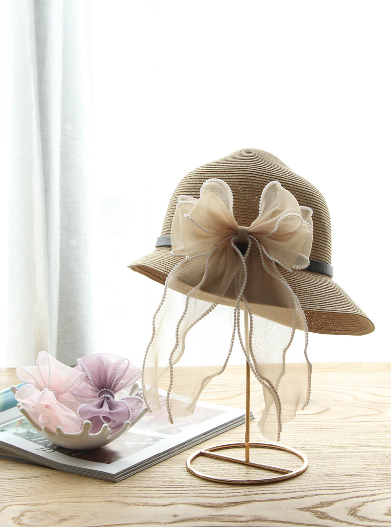diy hairpin bow packaging material with pearl textured overlock yarn, 6cm wide meteor fish tail wave snow yarn ribbon pic 3