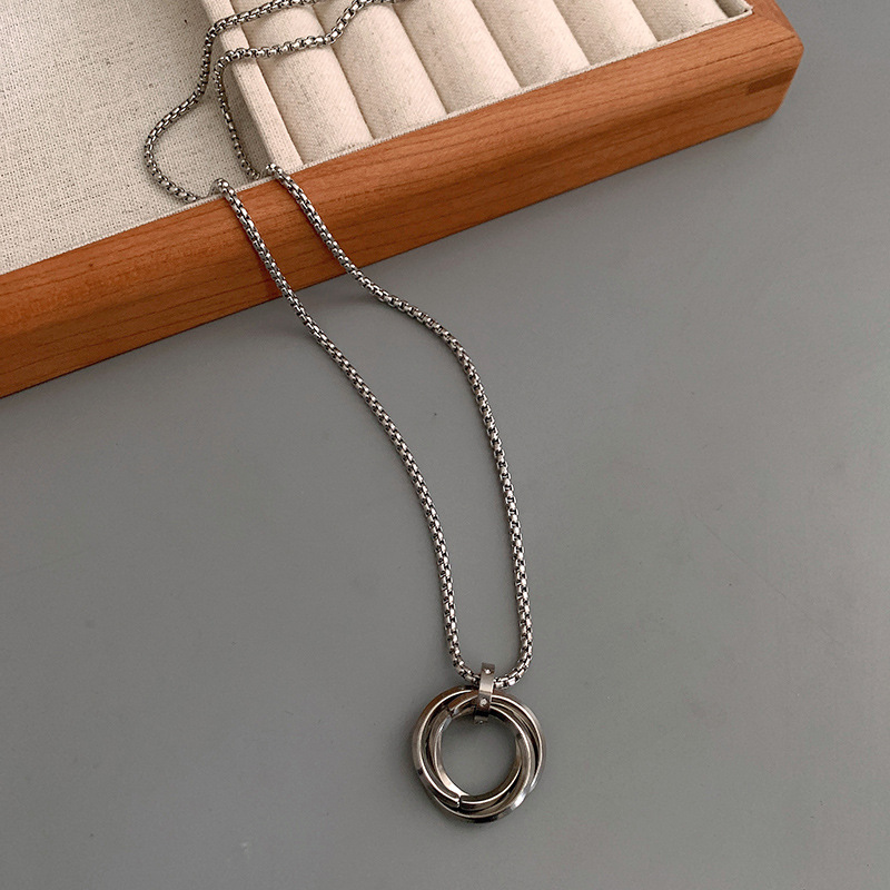 不掉色钛钢项链男潮小众设计高级感男士锁骨链个性街拍学生颈链潮详情23