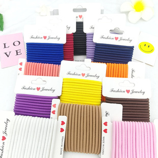 Cross border europa y Estados Unidos color sólido cristal satén cuerpo grueso rizo de pelo francés retro gordos cordón de cabeza diy paño elástico accesorios para el pelo pic 12