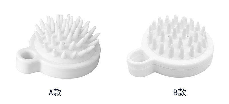 Japanese-style scalp massage shampoo brush, scalp cleaning silicone shampoo comb, meridian brush, bath cushion, soft rubber shampoo brush pic 2