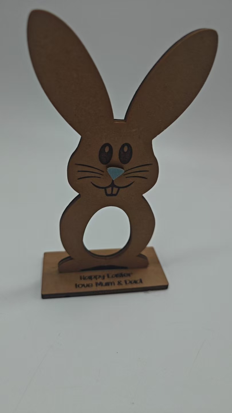Cross-border new cartoon egg rack, Easter Bunny gift, wooden handicrafts, party decoration, table ornaments pic 8