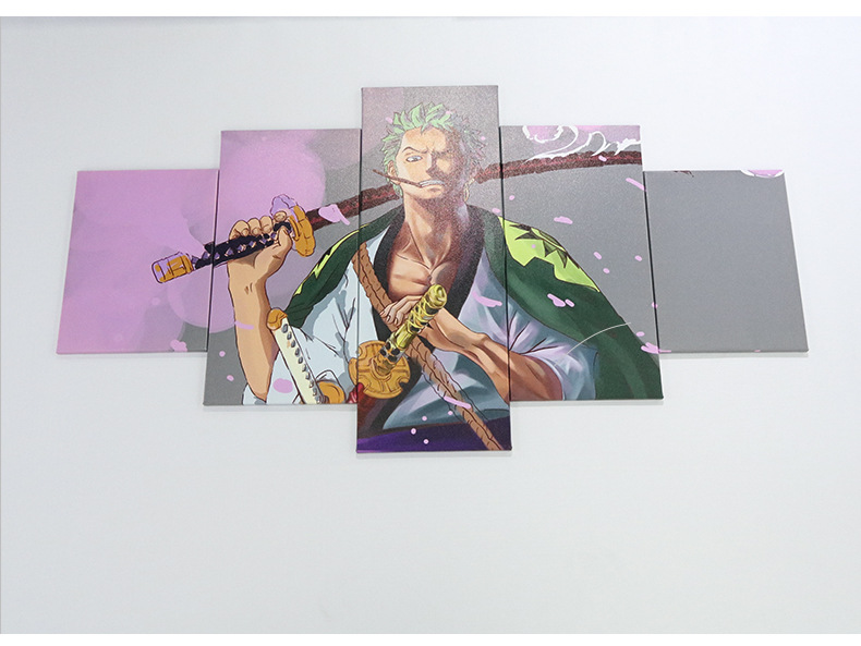 Wholesale of living room decorative paintings, frameless canvas paintings, spray-painted bedroom bedside murals, entrance wall paintings, five-line paintings, core cross-border paintings pic 8