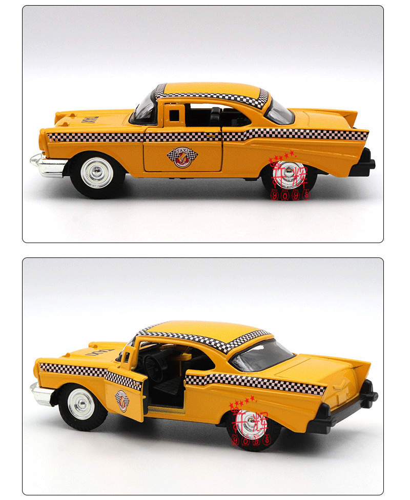 Cross border 1:32 alloy taxi models juguetes para niños car hanging models juguetes para niños al por mayor pic 4