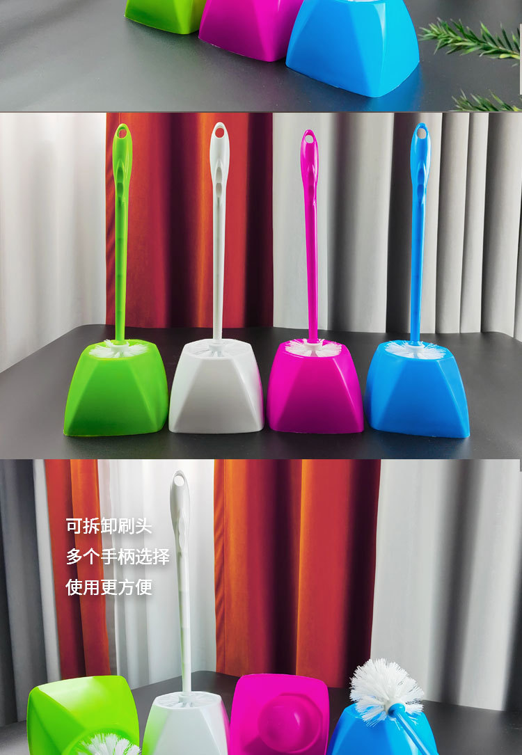 马桶刷家用圆头无死角厕所清洁刷子蹲便器清洁卫生间马桶刷套装详情4