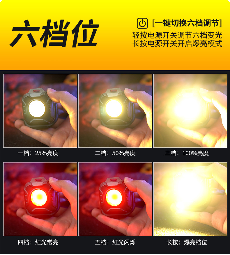 KXK-986工作灯电子灯野营户外露营灯应急SOS闪烁救援灯详情5
