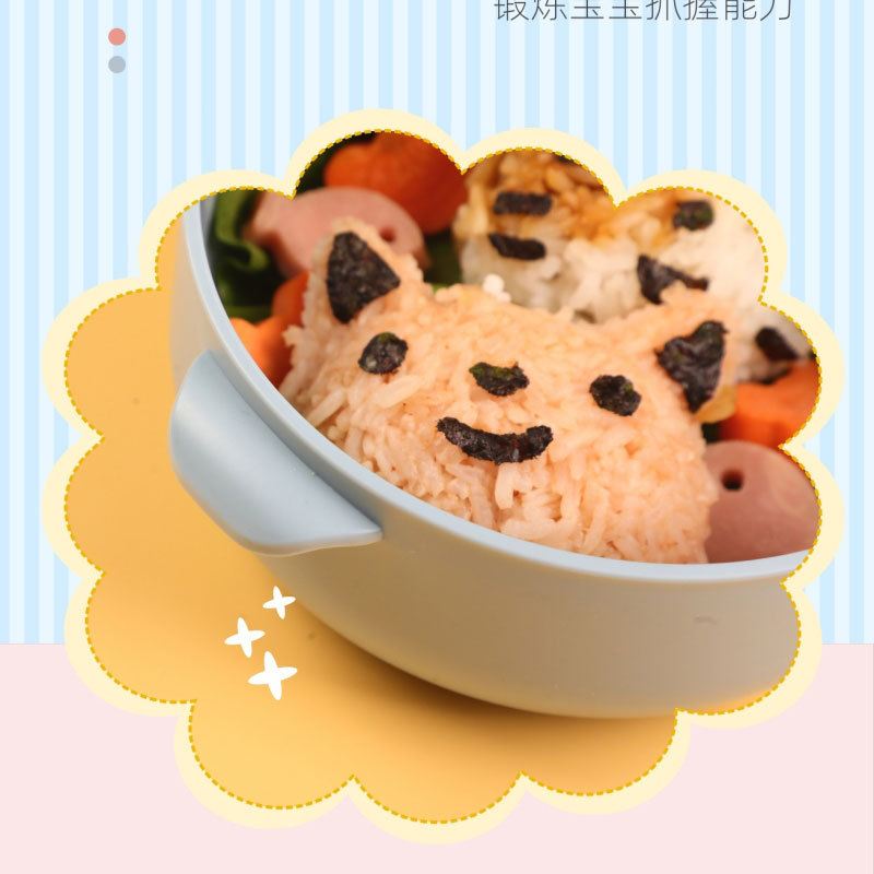 特得美宝宝抗菌辅食碗微波炉儿童外出饭盒便携外带防摔餐具套装详情7