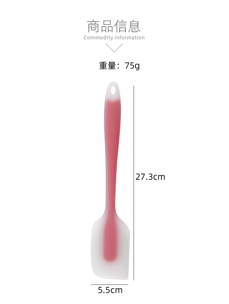All-in-one semi-transparent silicone baking tool, cake spatula, cream spatula, large size pic 2