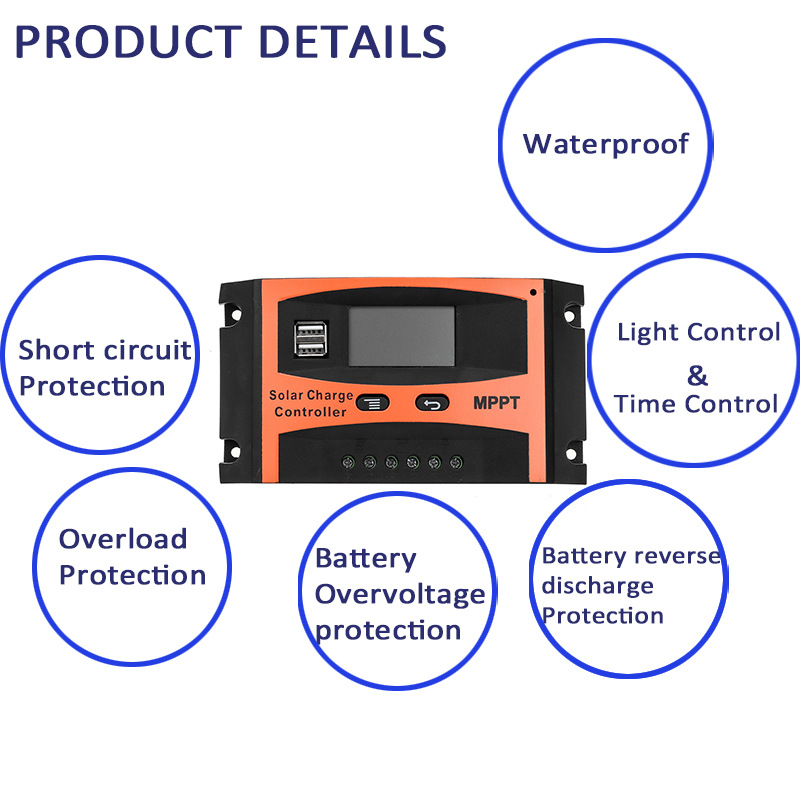 30A, 40A, 50A, 60A solar controller 12V/24V recognition MPPT solar controller ebay pic 4