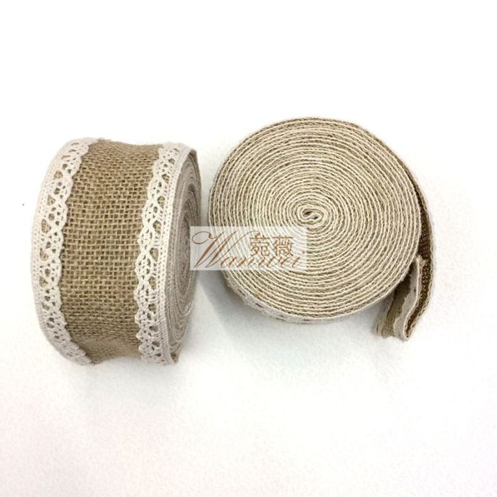Lace edge, linen roll, cotton embroidered edge flower packaging material pic 1