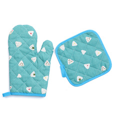 Best-selling Japanese-style apron for home kitchen, waterproof and oil-resistant, cute Korean-style Nordic-style heat-resistant microwave three-piece set pic 12