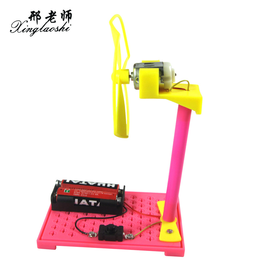 New DIY assembled electric fan, make fan technology small creations and inventions by yourself pic 7