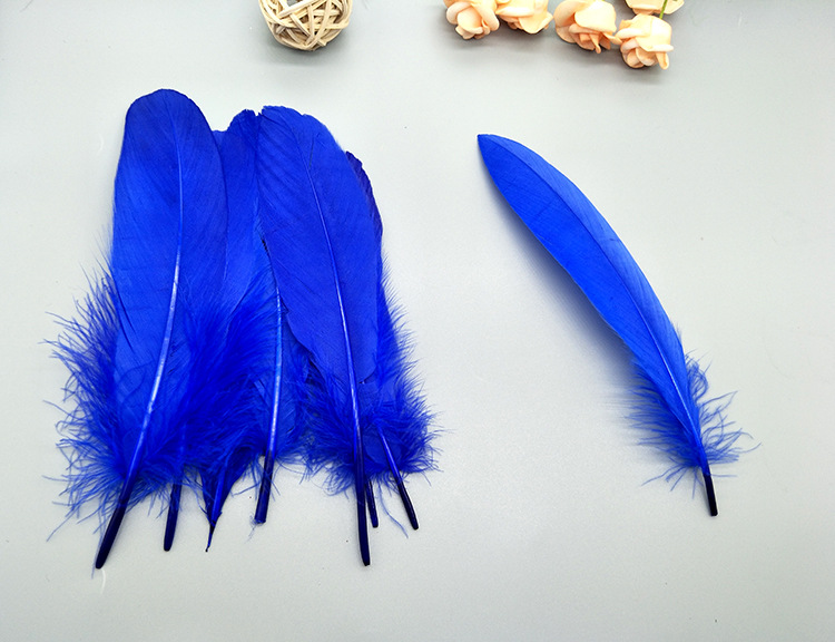 High-quality goose feathers, hard and fluffy, wholesale in stock, DIY colorful feathers, wedding decoration materials, white goose feathers pic 34
