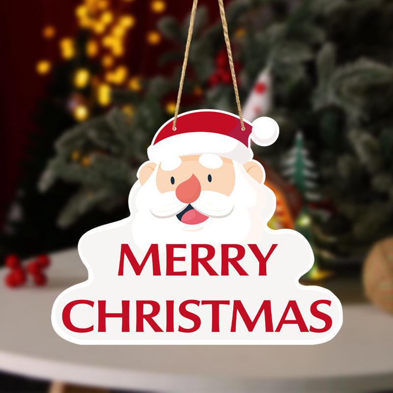 圣诞节挂件装饰门挂门牌主题 节日派对用品装饰布置 道具门挂壁挂详情9